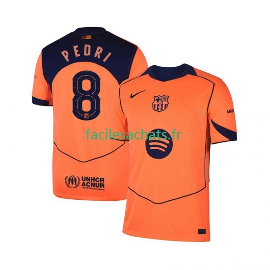 Maillot FC Barcelone Pedri 8 UCL 2025-2026 3ème Homme MC