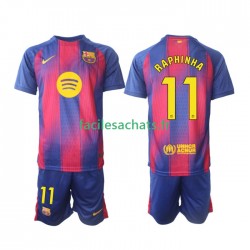 Maillot FC Barcelone Raphinha 11 2025-2026 Domicile Enfant MC