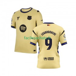 Maillot FC Barcelone Robert Lewandowski 9 Champions League 2025-2026 Extérieur Homme MC