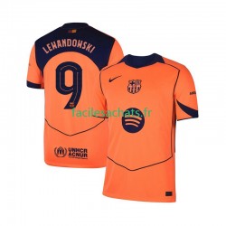 Maillot FC Barcelone Robert Lewandowski 9 UCL 2025-2026 3ème Homme MC