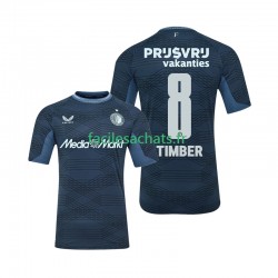 Maillot Feyenoord Rotterdam Quinten Timber 8 2025-2026 Extérieur Homme MC