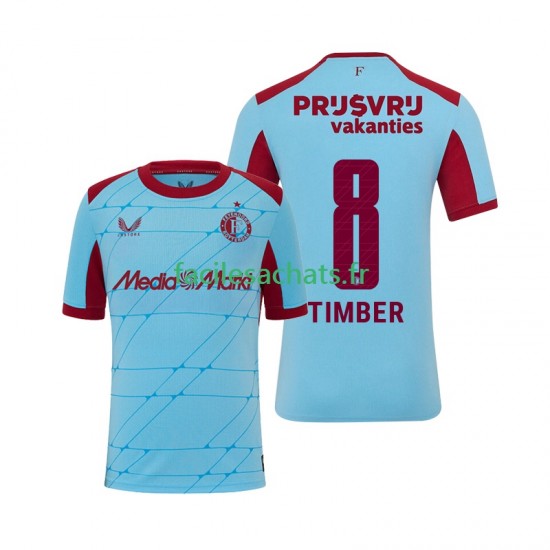 Maillot Feyenoord Rotterdam Quinten Timber 8 2025-2026 3ème Homme MC