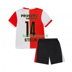 Maillot Feyenoord Rotterdam Sem Steijn 14 2025-2026 Domicile Enfant MC