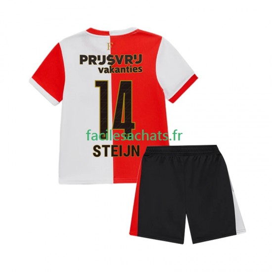 Maillot Feyenoord Rotterdam Sem Steijn 14 2025-2026 Domicile Enfant MC