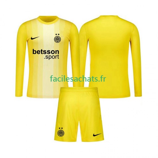 Maillot Inter Milan 2025-2026 Gardien Extérieur Enfant ML