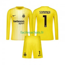 Maillot Inter Milan Yann Sommer 1 2025-2026 Gardien Extérieur Enfant ML