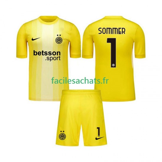 Maillot Inter Milan Yann Sommer 1 2025-2026 Gardien Extérieur Enfant MC