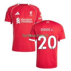 Maillot Liverpool Diogo Jota 20 2025-2026 Domicile Homme MC