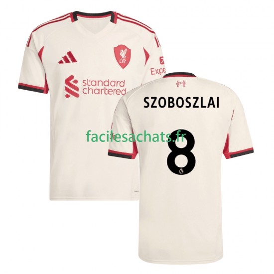Maillot Liverpool Dominik Szoboszlai 8 2025-2026 Extérieur Homme MC