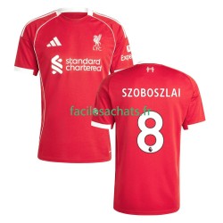 Maillot Liverpool Dominik Szoboszlai 8 2025-2026 Domicile Homme MC