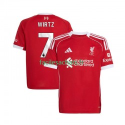 Maillot Liverpool Florian Wirtz 7 2025-2026 Domicile Homme MC