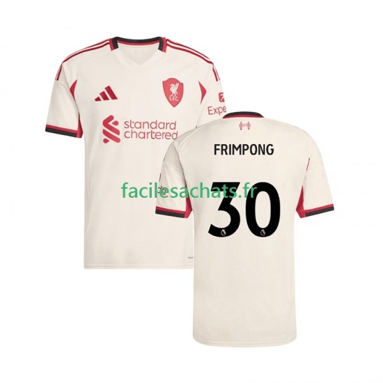Maillot Liverpool Jeremie Frimpong 30 2025-2026 Extérieur Homme MC