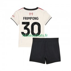 Maillot Liverpool Jeremie Frimpong 30 2025-2026 Extérieur Enfant MC