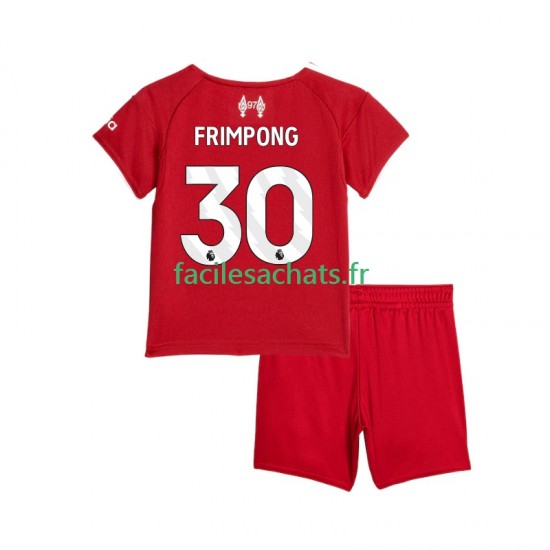 Maillot Liverpool Jeremie Frimpong 30 2025-2026 Domicile Enfant MC