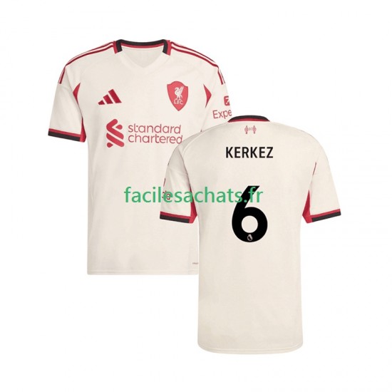 Maillot Liverpool Milos Kerkez 6 2025-2026 Extérieur Homme MC