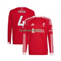 Maillot Liverpool Virgil van Dijk 4 2025-2026 Domicile Homme ML