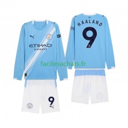 Maillot Manchester City Erling Haaland 9 2025-2026 Domicile Enfant ML