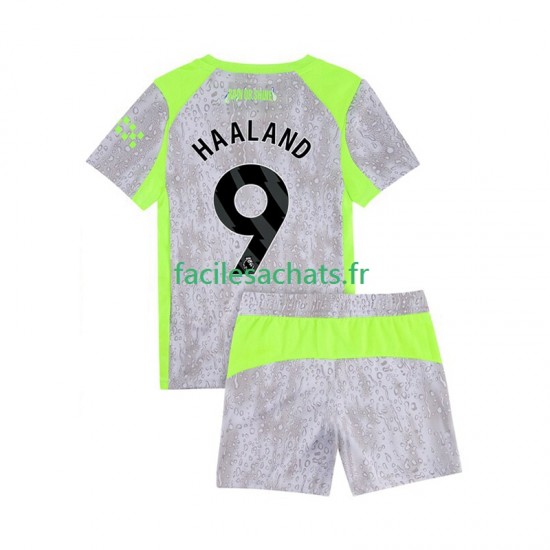 Maillot Manchester City Erling Haaland 9 2025-2026 3ème Homme Enfant MC