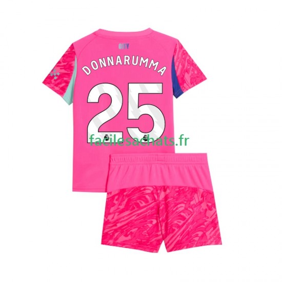 Maillot Manchester City Gianluigi Donnarumma 25 2025-2026 Gardien Extérieur Enfant MC
