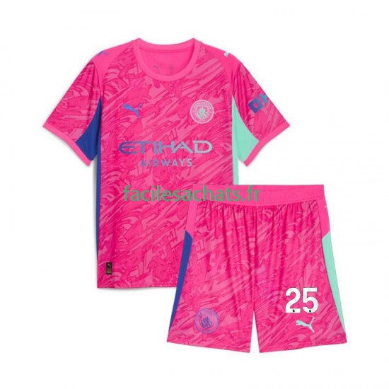 Maillot Manchester City Gianluigi Donnarumma 25 2025-2026 Gardien Extérieur Enfant MC