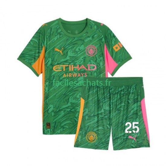 Maillot Manchester City Gianluigi Donnarumma 25 2025-2026 Gardien Domicile Enfant MC