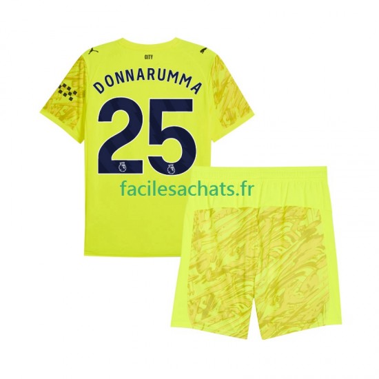 Maillot Manchester City Gianluigi Donnarumma 25 2025-2026 Gardien 3ème Enfant MC
