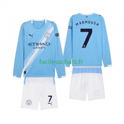 Maillot Manchester City Omar Marmoush 7 2025-2026 Domicile Enfant ML