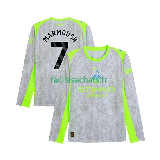 Maillot Manchester City Omar Marmoush 7 2025-2026 3ème Homme ML