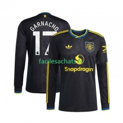 Maillot Manchester United Alejandro Garnacho 17 2025-2026 3ème Homme ML