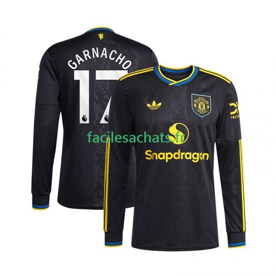 Maillot Manchester United Alejandro Garnacho 17 2025-2026 3ème Homme ML