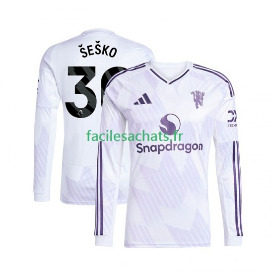 Maillot Manchester United Benjamin Sesko 30 2025-2026 Extérieur Homme ML