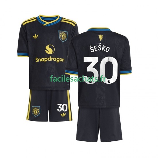 Maillot Manchester United Benjamin Sesko 30 2025-2026 3ème Enfant MC