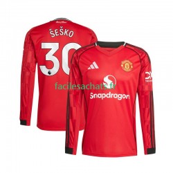 Maillot Manchester United Benjamin Sesko 30 2025-2026 Domicile Homme ML