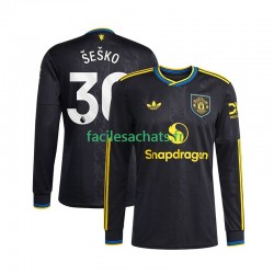 Maillot Manchester United Benjamin Sesko 30 2025-2026 3ème Homme ML