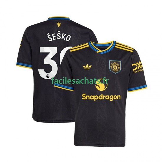 Maillot Manchester United Benjamin Sesko 30 2025-2026 3ème Homme MC