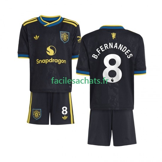 Maillot Manchester United Bruno Fernandes 8 2025-2026 3ème Enfant MC