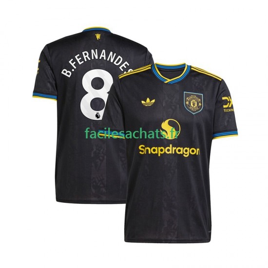 Maillot Manchester United Bruno Fernandes 8 2025-2026 3ème Homme MC