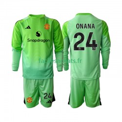 Maillot Manchester United Andre Onana 24 2025-2026 Gardien 4ème Enfant ML
