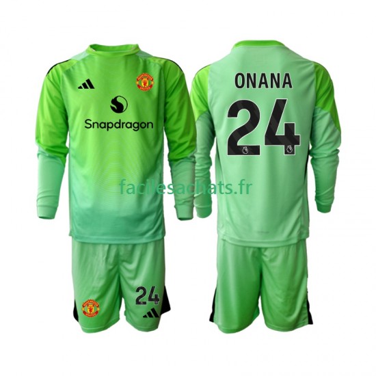 Maillot Manchester United Andre Onana 24 2025-2026 Gardien 4ème Enfant ML