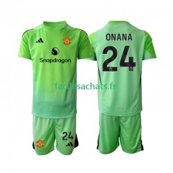 Maillot Manchester United Andre Onana 24 2025-2026 Gardien 4ème Enfant MC