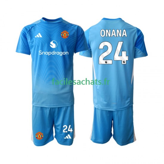 Maillot Manchester United Andre Onana 24 2025-2026 Gardien Domicile Enfant MC