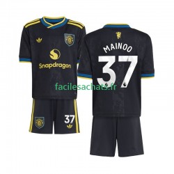 Maillot Manchester United Kobbie Mainoo 37 2025-2026 3ème Enfant MC