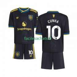 Maillot Manchester United Matheus Cunha 10 2025-2026 3ème Enfant MC