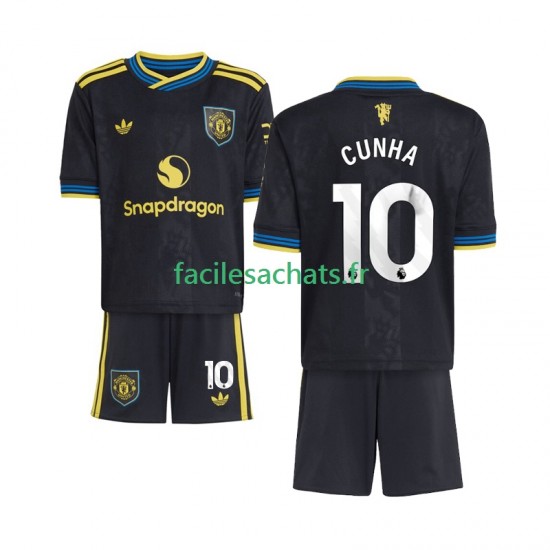 Maillot Manchester United Matheus Cunha 10 2025-2026 3ème Enfant MC