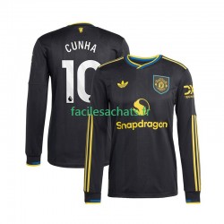 Maillot Manchester United Matheus Cunha 10 2025-2026 3ème Homme ML