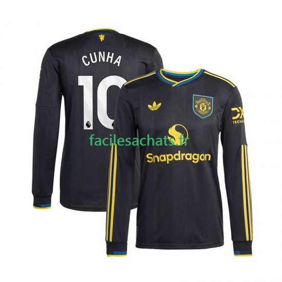 Maillot Manchester United Matheus Cunha 10 2025-2026 3ème Homme ML