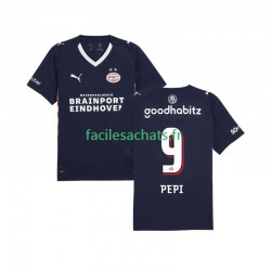 Maillot PSV Eindhoven Ricardo Pepi 9 2025-2026 Extérieur Homme MC