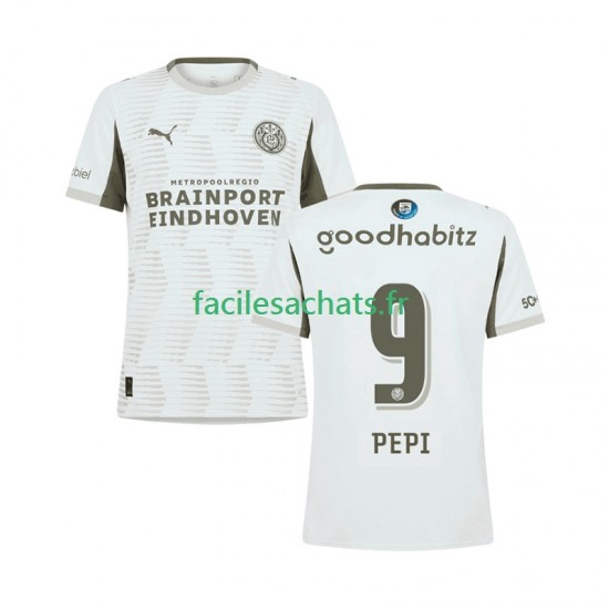 Maillot PSV Eindhoven Ricardo Pepi 9 2025-2026 3ème Homme MC