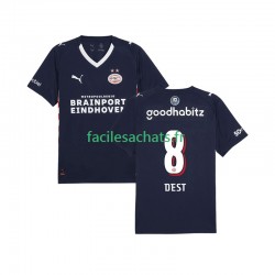 Maillot PSV Eindhoven Sergino Dest 8 2025-2026 Extérieur Homme MC