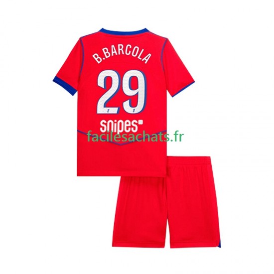 Maillot Paris Saint-Germain Bradley Barcola 29 2025-2026 3ème Enfant MC